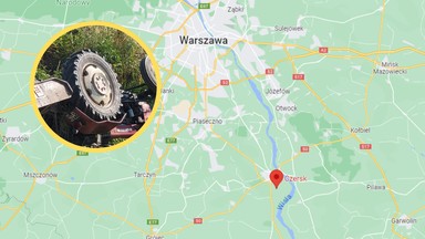 Tragiczny wypadek. Nie żyje mężczyzna przygnieciony przez ciągnik