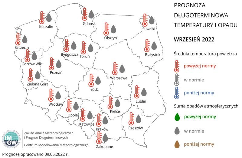 Wrzesień z przyjemnym ciepłem.