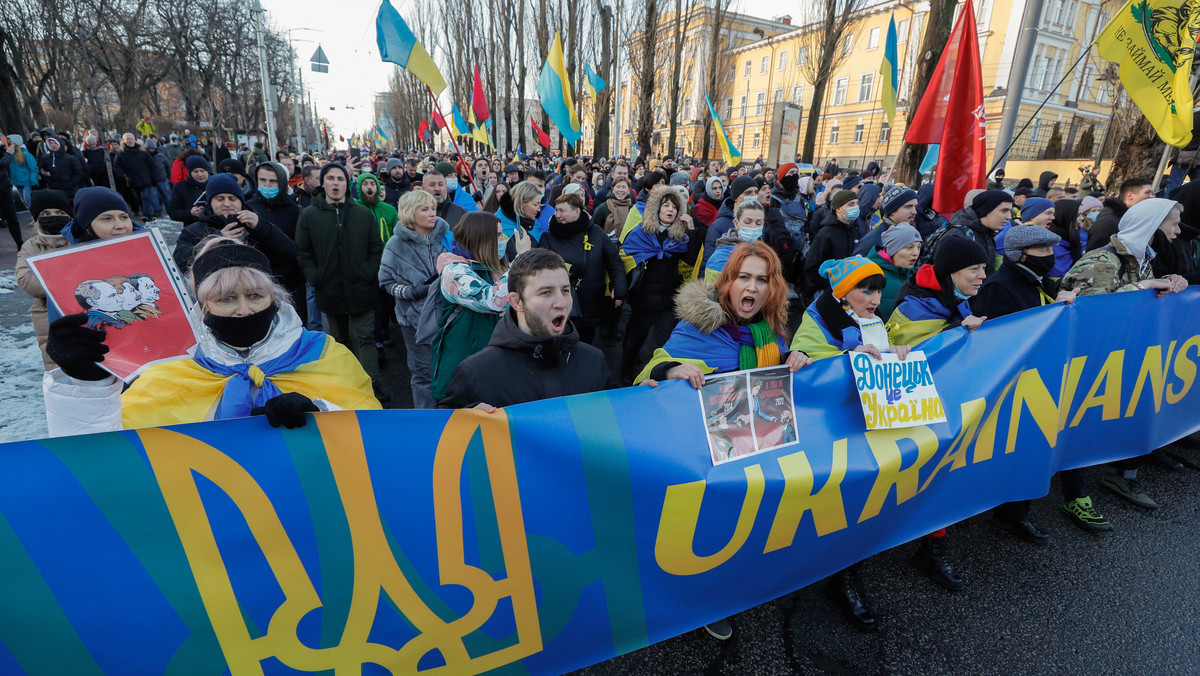 epa09750092 - UKRAINE UNITY MARCH (Unity March for Ukraine in Kiev)