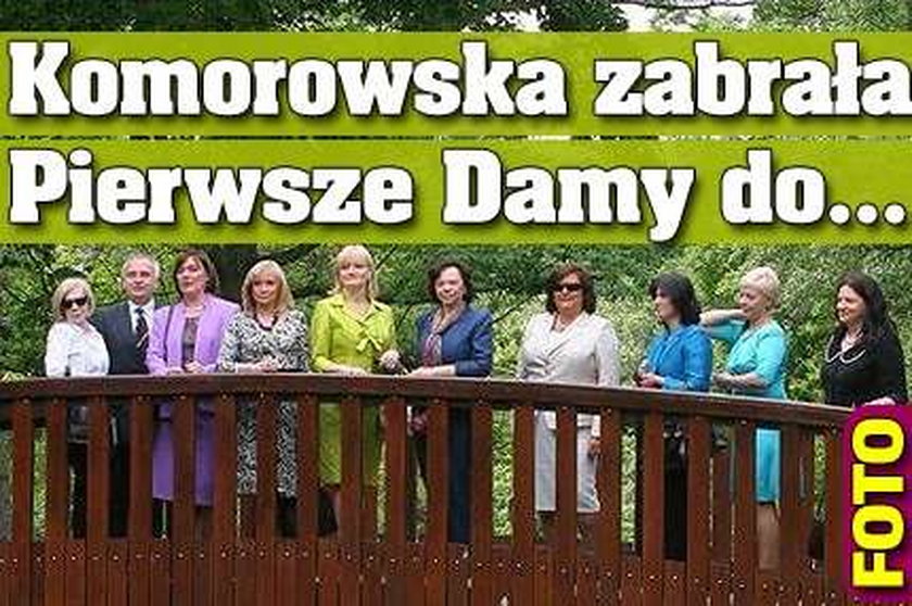 Komorowska zabrała Pierwsze Damy do.... Foto