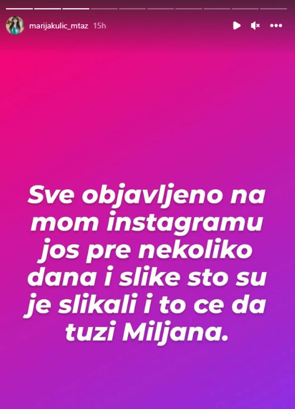 Marija Kulić objava