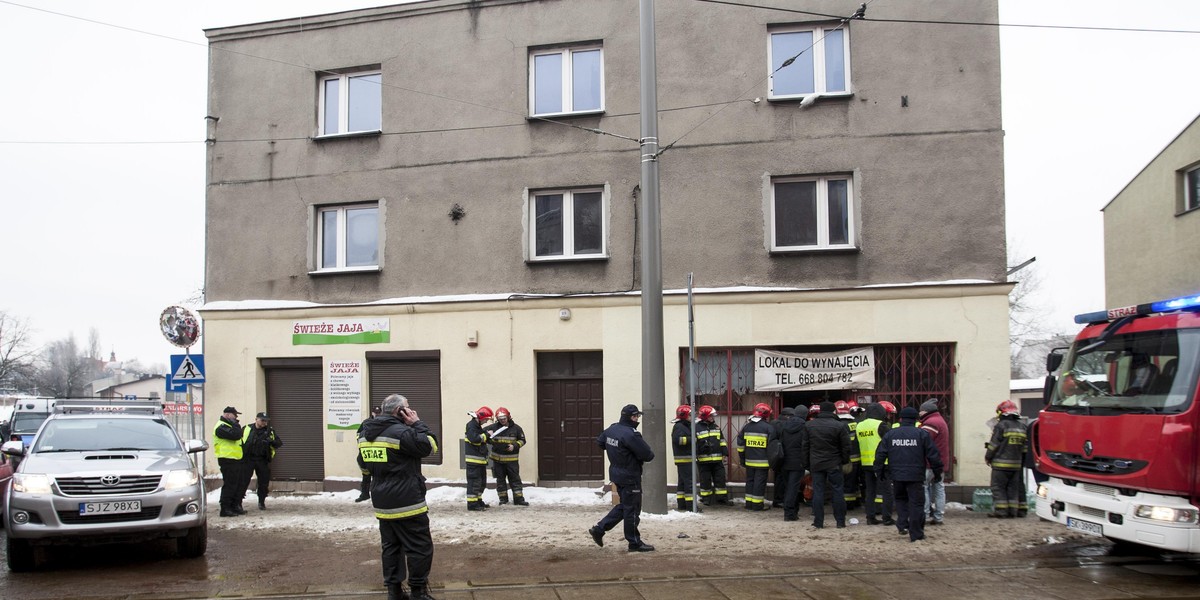 Katowice. Zawalenie stropu w kamienicy przy ul. Obrońców Westerplatte 