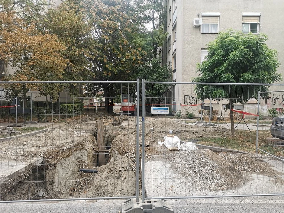 Radovi na Grbavici u Novom Sadu