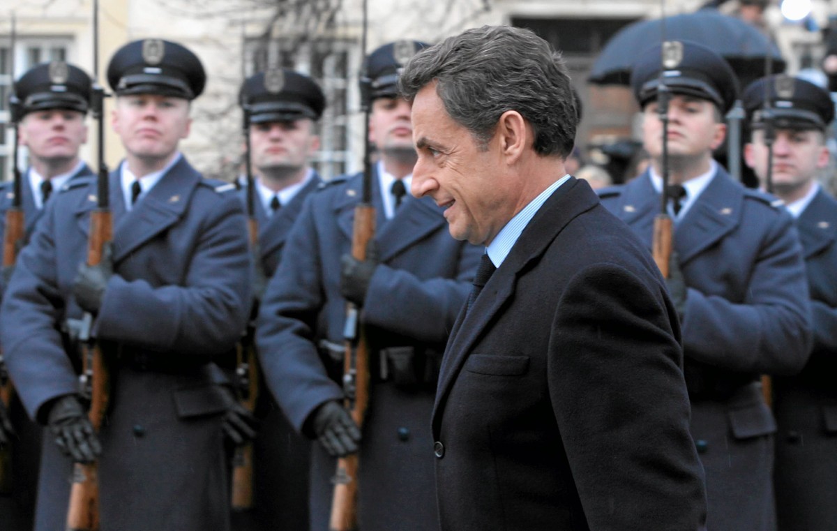 Prezydent Francji Nicolas Sarkozy w czasie wizyty w Polsce w 2011 roku