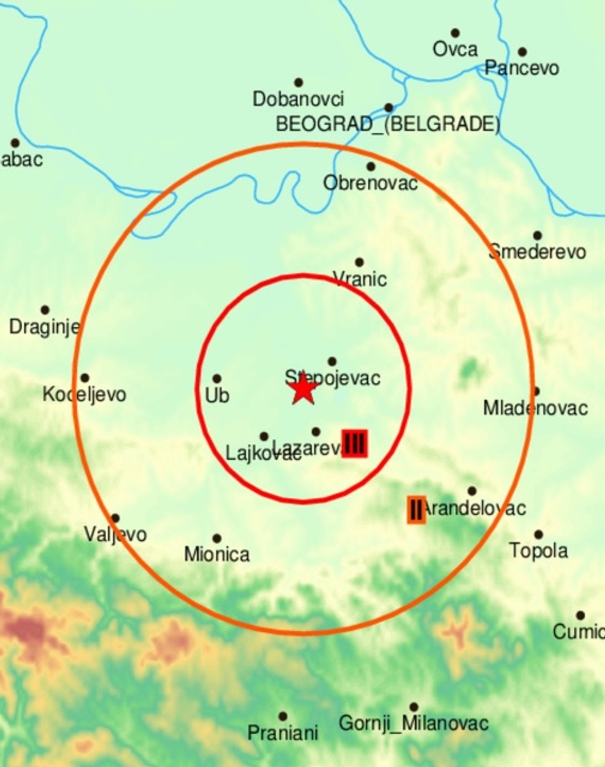 Zemljotres Lazarevac