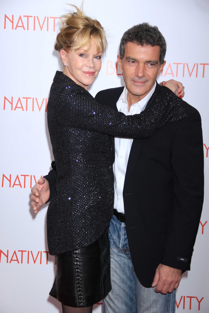 Melanie Griffith i Antonio Banderas na ściance