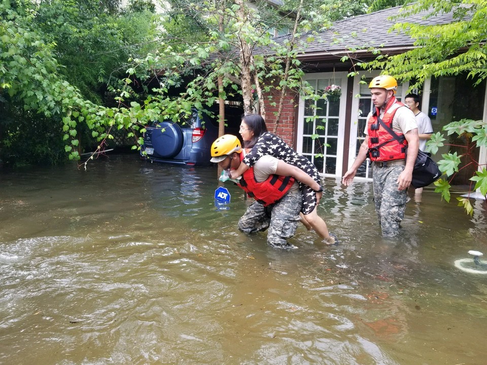 USA WEATHER HURRICANE HARVEY (Texas National Guard Soldiers respond after Hurricane Harvey makes landfall in Texas)