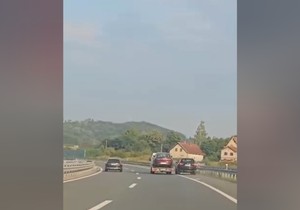 Vožnja u zaustavnoj traci kod Požege