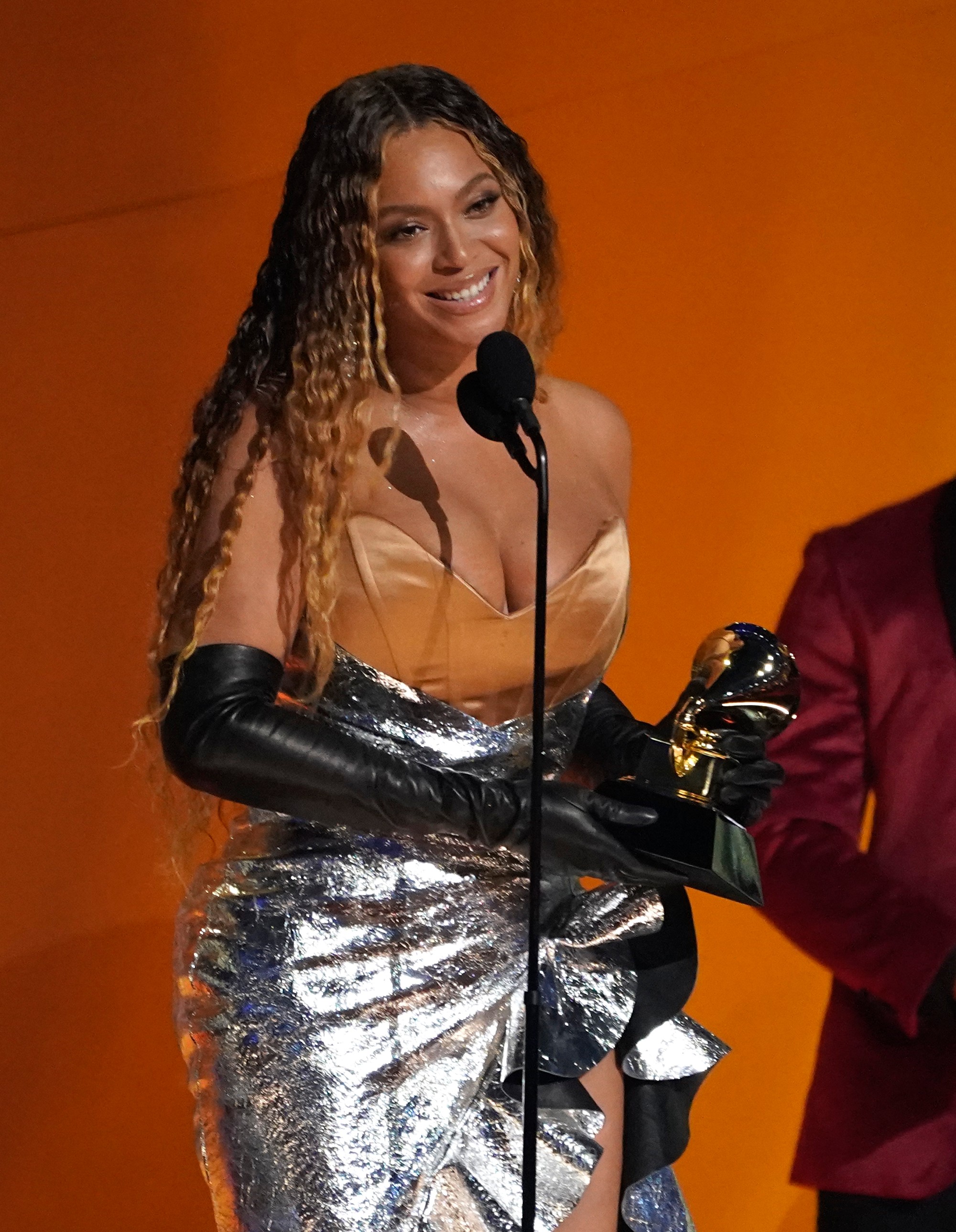 Speváčka Beyoncé na odovzdávaní cien Grammy.