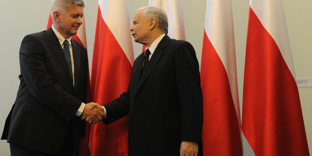 Marek Belka i Jarosław Kaczyński