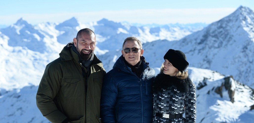 Dave Bautista, Daniel Craig i Léa Seydoux