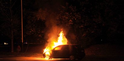 Na Granicznej spłonęło auto