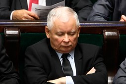 Jarosław Kaczyński na posiedzeniu VIII Sejmu, Warszawa, wrzesień 2017 r.