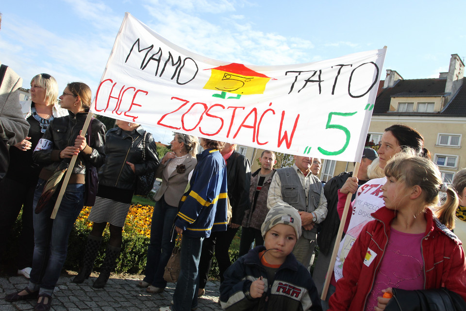 Manifestacja ZNP w Biskupcu, fot. PAP/Adrian Starus