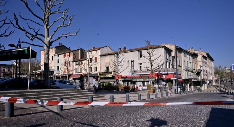 The assailant went on the attack in several stores in the southeastern French town of Romans-sur-Isere