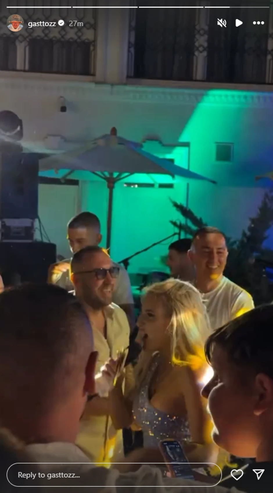 Gastoz, objava na Instagramu