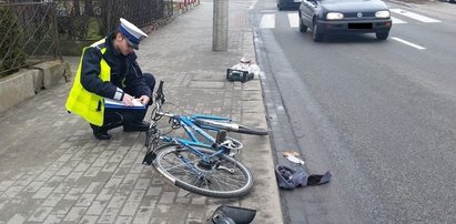 Rozpędzone BMW zmiażdżyło rowerzystę!