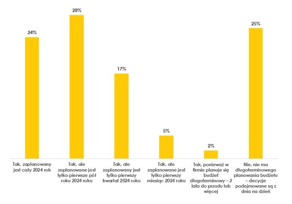 Czy w firmie zaplanowano już budżet na 2024 r.?