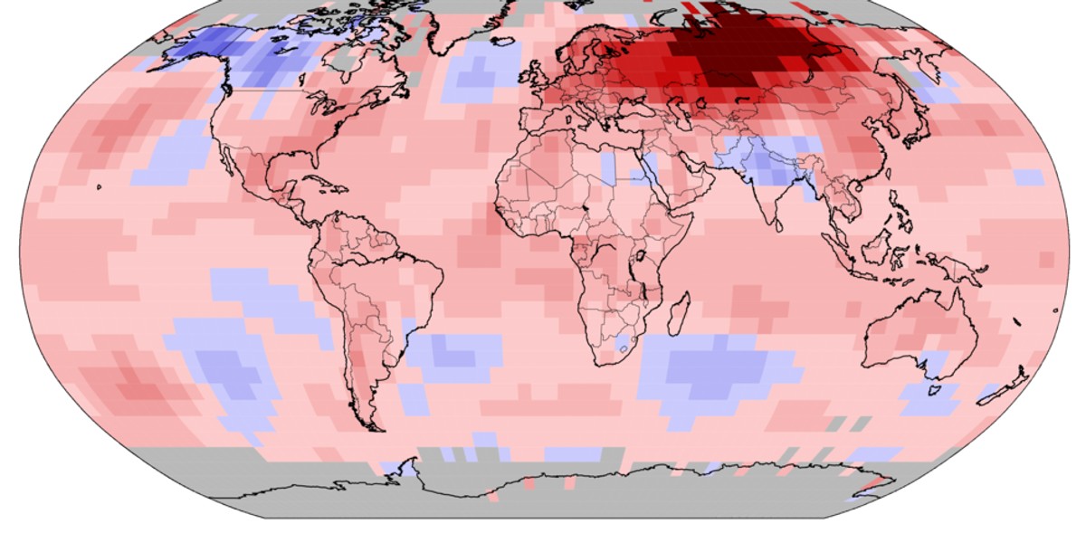 Niezwykle wysokie temperatury odnotowuje się w ostatnim czasie na Syberii. Tamtejsze odchylenia temperatury od średniej są w tym roku jednymi z najwyższych na świecie.