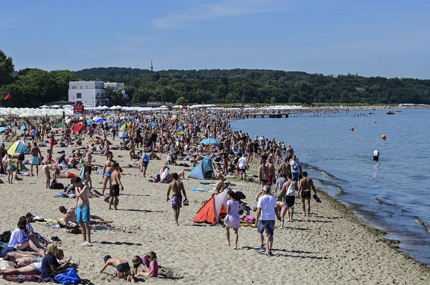 Tłumy na plażach