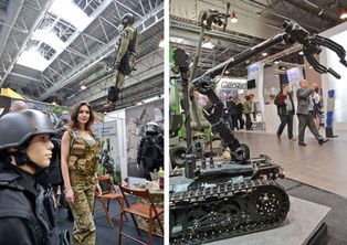 Wojskowe roboty i karabinki szturmowe. Oto nowości z targów Europoltech 2015 [ZDJĘCIA]