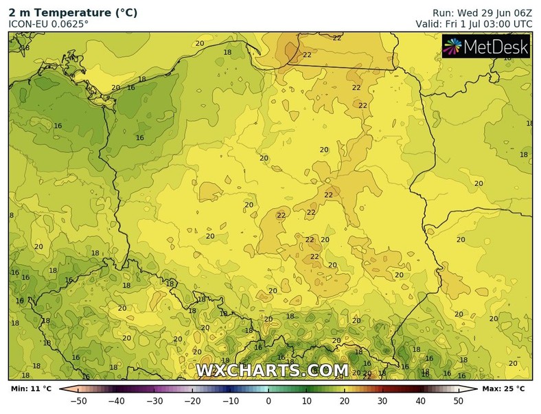 W części kraju czeka nas kolejna noc tropikalna