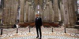 Niezwykły koncert. Andrea Bocelli wystąpił samotnie w katedrze w Mediolanie