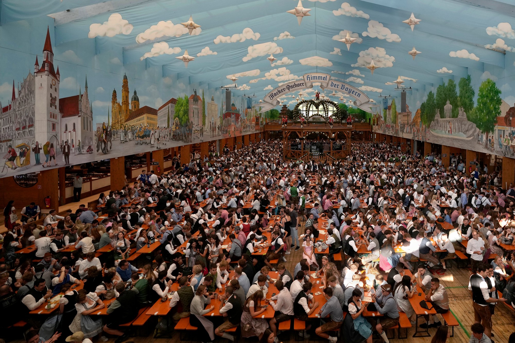 Oktoberfest v bavorskom Mníchove.