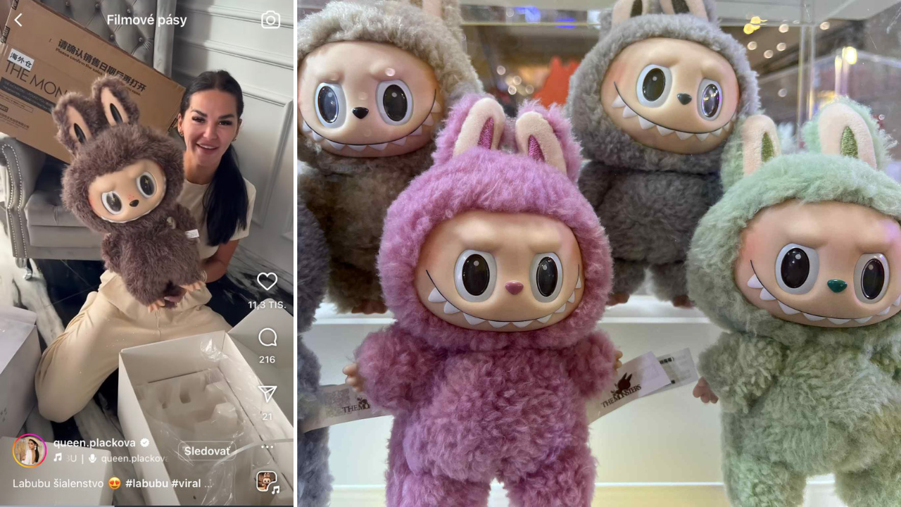 Postavičkám Labubu prepadla aj slovenská influencerka Zuzana Strausz Plačková.