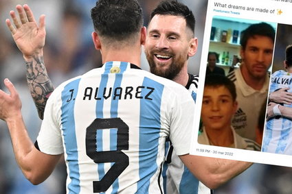 12-letni Alvarez zrobił sobie zdjęcie z Messim. Teraz razem zdobyli 3 bramki w półfinale mundialu