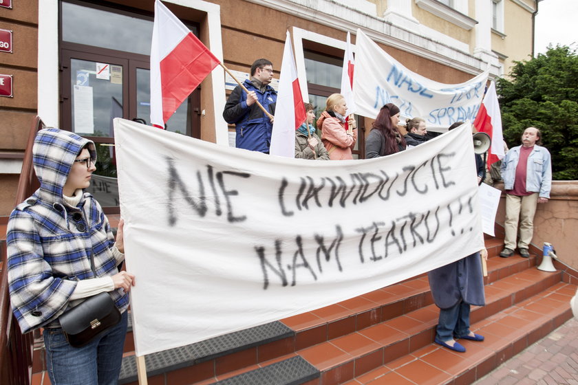 Protest w Będzinie