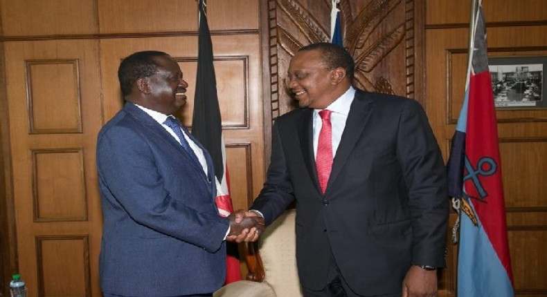 President Uhuru Kenyatta and Opposition leader Raila Odinga