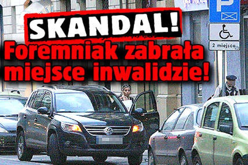 Foremniak zabrała miejsce inwalidzie!