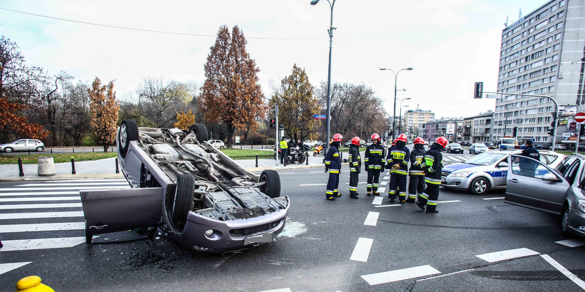 WYPADEK NA RONDZIE WASZYNGTONA