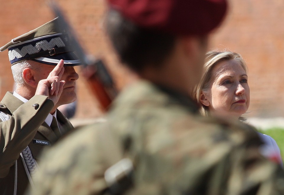 KRAKÓW USA HILLARY CLINTON KRZYŻ KATYŃSKI