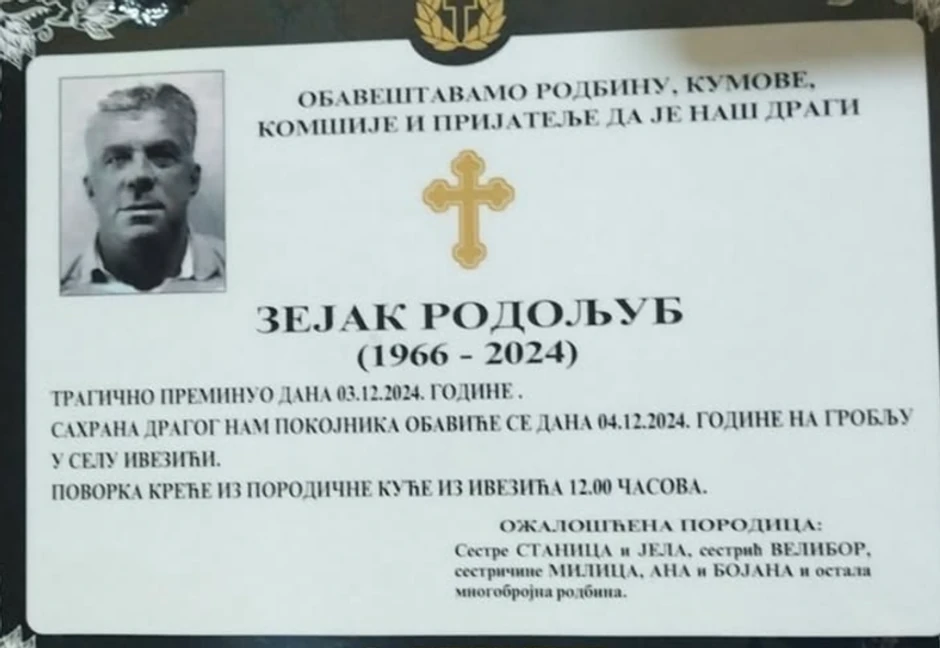 Ovo je Rodoljub koji je poginuo kod Prijepolja