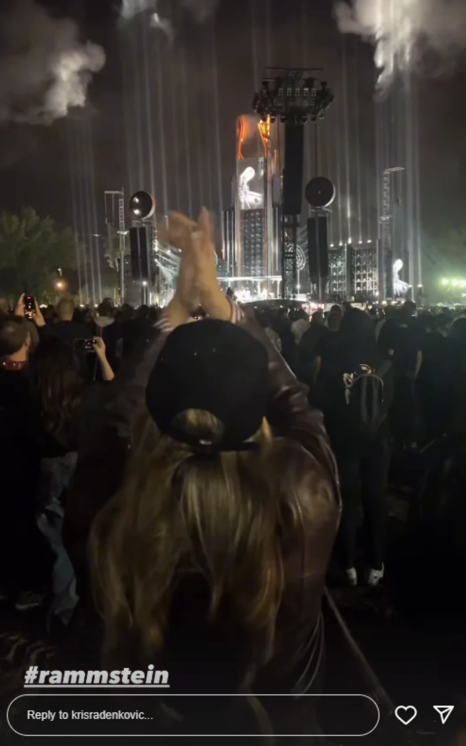 Kristina Radenković na Ramštajnovom koncertu