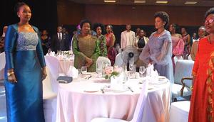Charllotte Kuteesa, Ex Minster Maria Kiwanuka and Nnabagereka Sylvia Nagginda at the Ball
