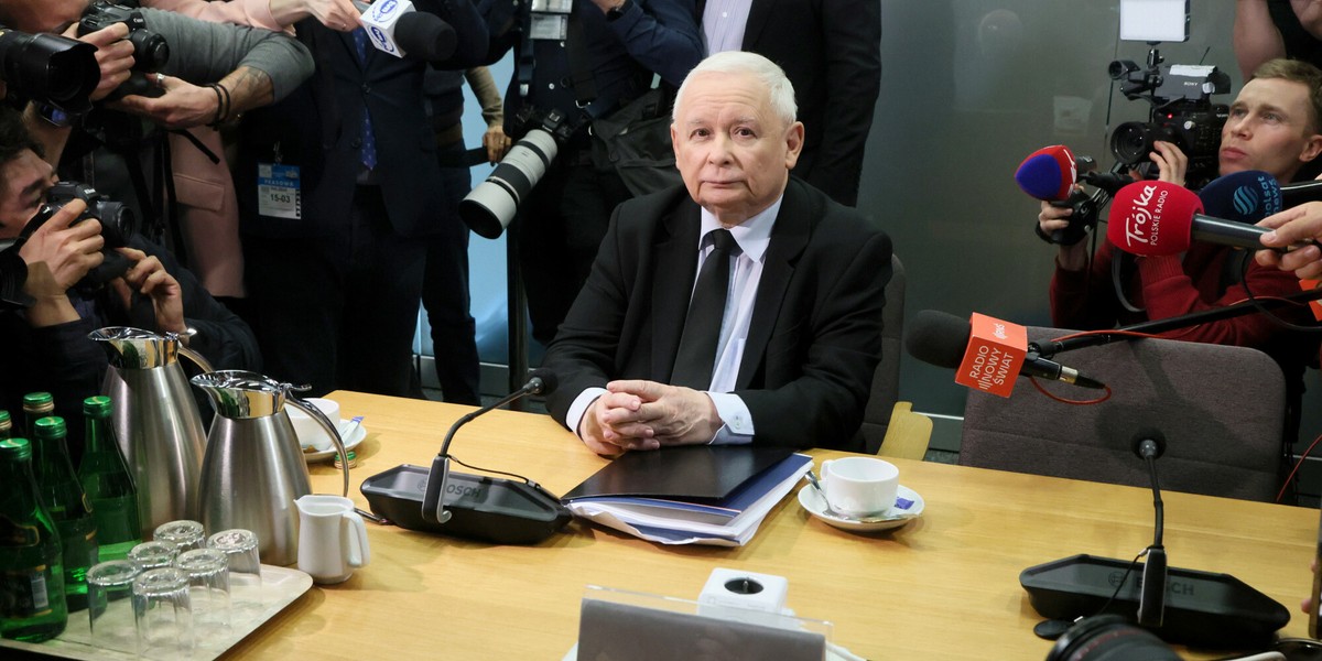 Jarosław Kaczyński przed komisją śledczą ds. Pegasusa