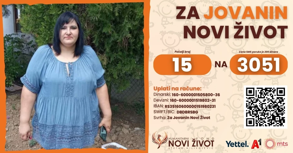 Jovana Radivojević, Humanitarni fond "Novi Život"
