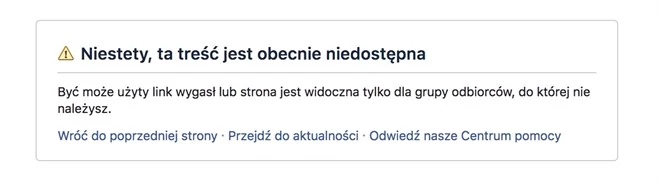 Komunikat ze strony Tesli na Facebooku