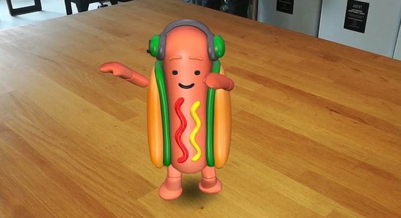 The Snapchat hotdog.