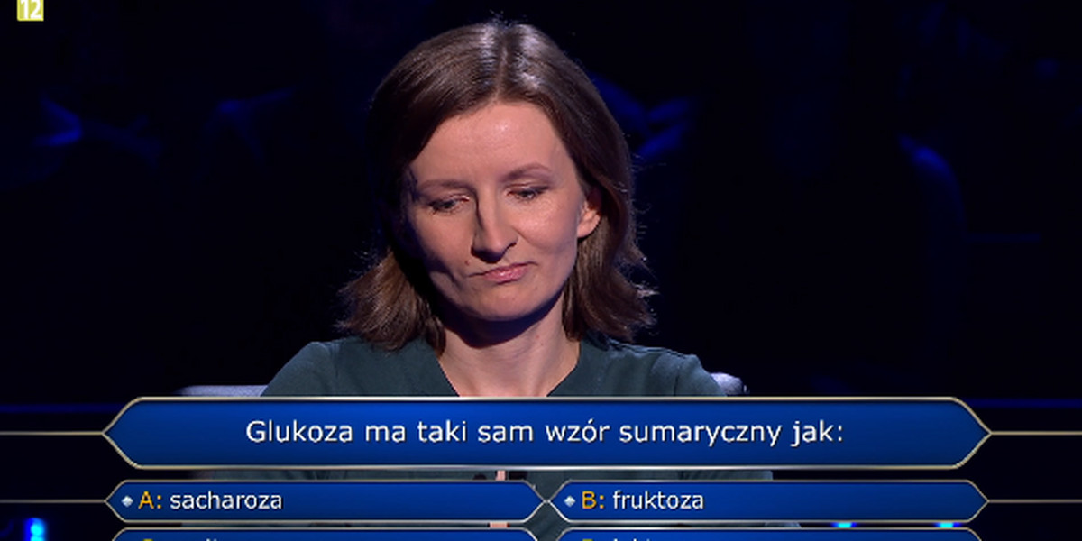 Katarzyna Frużyńska  odpadła na pytaniu za 125 tysięcy