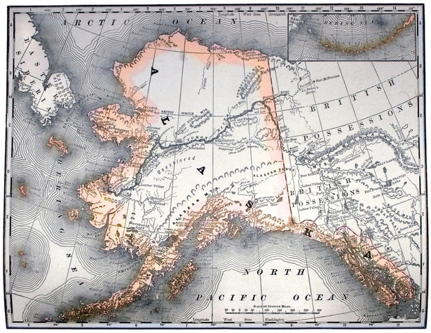 Mapa Alaski
