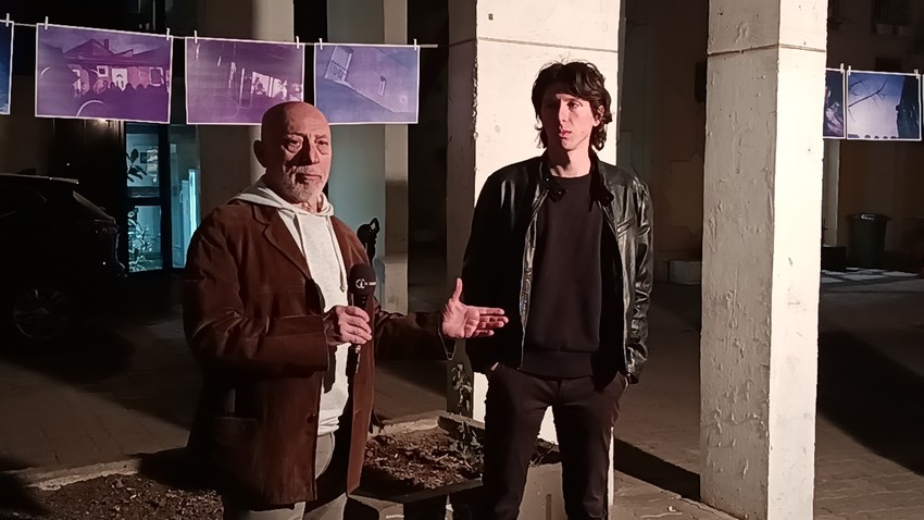 Sa otvaranja izložbe, Mile Tasić i Akoš Kovač