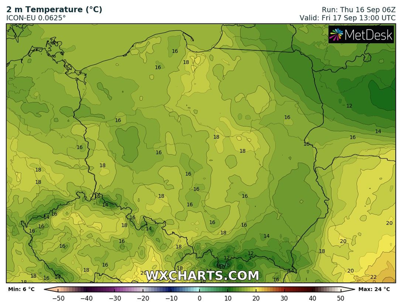 Temperatura nie przekroczy 15-20 st. C