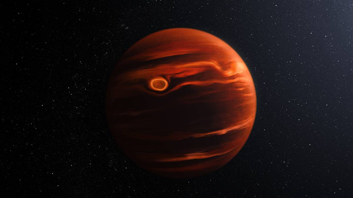 Planeta VHS 1256 b — ilustracja planety