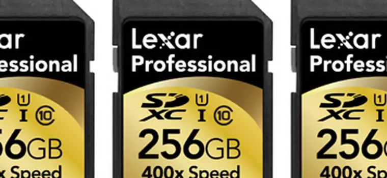 256 GB: tyle można zmieścić na karcie pamięci Lexar SDXC