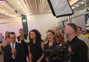 Otac Peđa na slavlju