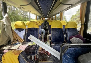 Napad dronom na autobus sa decom iz Belorusije u Brjansku